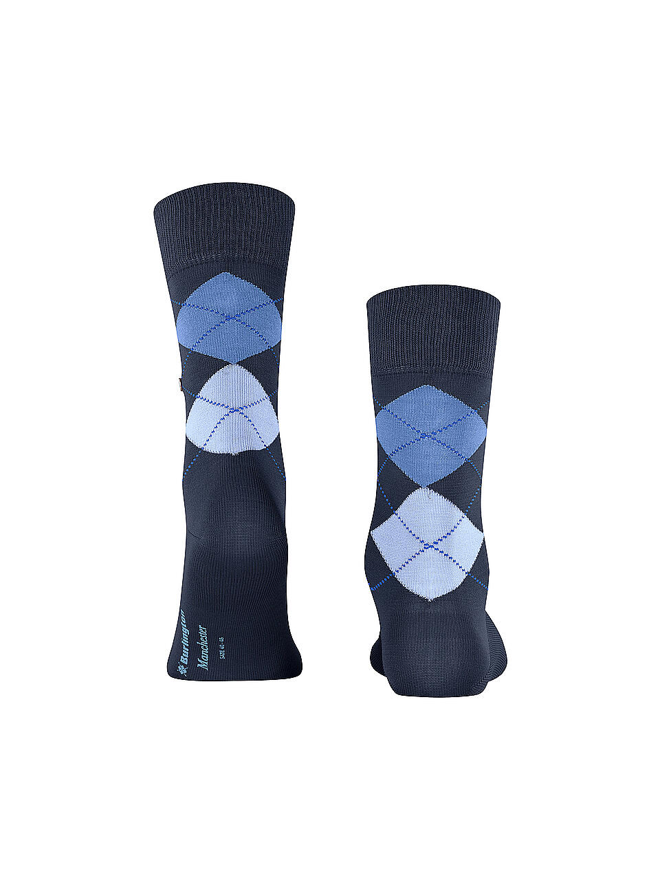 Burlington Herren Socken Manchester Marine Dunkelblau