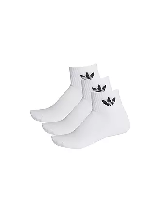 ADIDAS ORIGINALS | Sneaker Socken 3-er Pkg. black | weiss