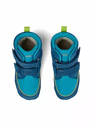 AFFENZAHN | Kinder Barfußschuhe - Boots Hai Jump Midboot | blau