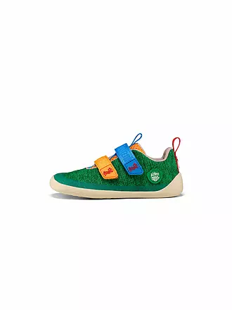 AFFENZAHN | Kinder Barfußschuhe KNIT HAPPY Tiger | grün