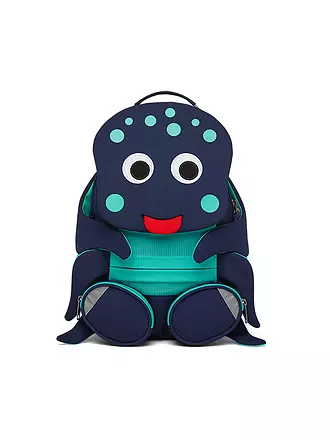 AFFENZAHN | Kinder Rucksack Großer Freund - Giraffe | blau