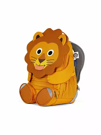 AFFENZAHN | Kinder Rucksack Großer Freund - Löwe | orange