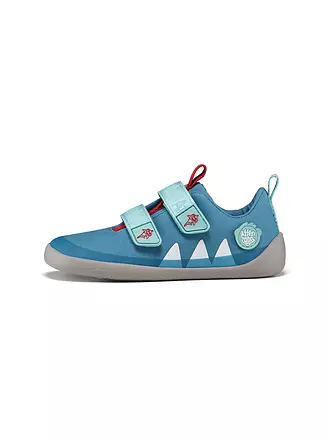 AFFENZAHN | Kinder Sneaker Barfußschuhe  COTTON LUCKY Tukan | hellblau