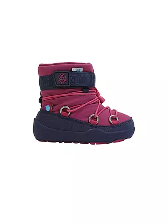 AFFENZAHN | Kinder Winterstiefel  VEGAN SNOWY Eule | beere