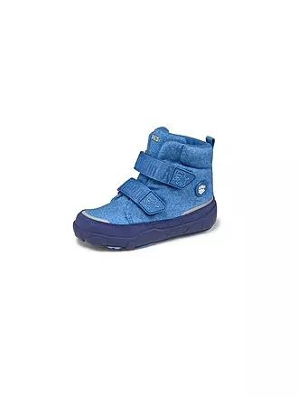 AFFENZAHN | Kinder Winterstiefel WOLLE COMFY Elefant | blau