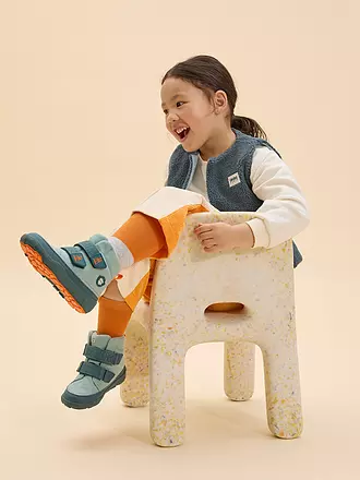 AFFENZAHN | Kinder Winterstiefel WOLLE COMFY Koala | hellblau