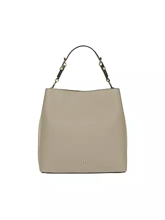 AIGNER | Ledertasche - Bucket Bag DELIA Medium | beige