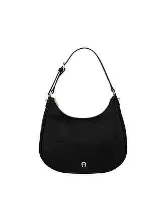 AIGNER | Ledertasche - Hobo Bag DIADORA Medium | schwarz