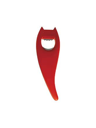 ALESSI | Flaschenöffner Diabolix Schwarz 18cm | rot