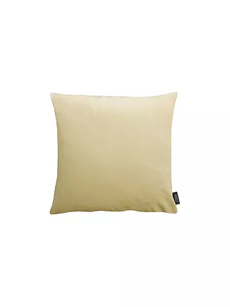 APELT | Samt Kissenhülle 46x46cm ARTE Uni Softstyle Grau | beige