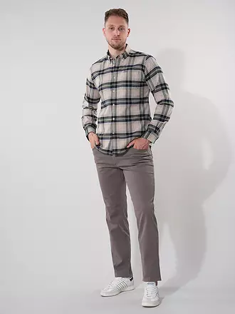 BARBOUR | Flanellhemd Slim Fit BEDSOM | grau