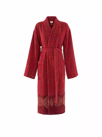 BASSETTI | Unisex Bademantel PALLAVICINO Grau | rot