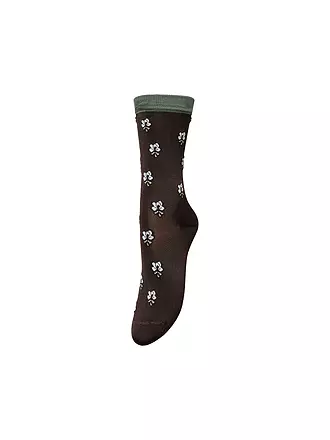 BECKSÖNDERGAARD | Damen Socken LEAVY VISCA English Rose | braun