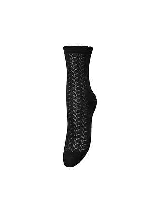 BECKSÖNDERGAARD | Damen Socken LEOFA Black | hellgrau