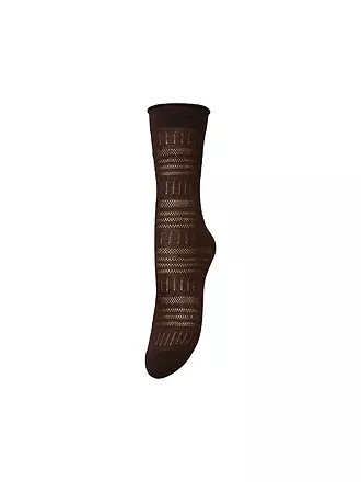 BECKSÖNDERGAARD | Damen Socken LUCRETIA Hot Fudge Brown | beige