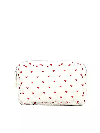 BECKSÖNDERGAARD | Kosmetiktasche AMOR MALIN MINI BAG Offwhite/Red | rot