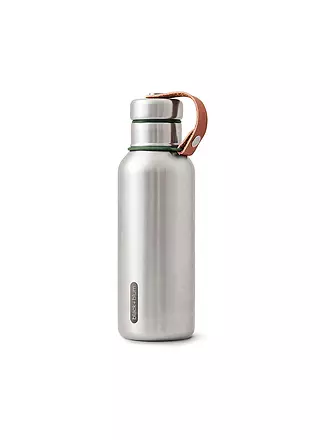 BLACK+BLUM | Isolierflasche 0,5l Schwarz/Edelstahl | olive