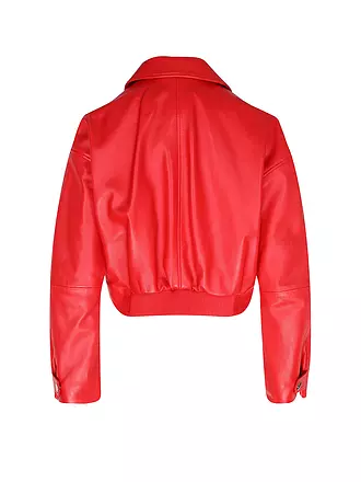 BOSS | Lederjacke SASSINA | rot