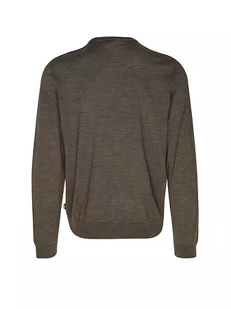 BOSS | Pullover Slim Fit LENO-P | dunkelgrün