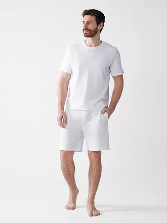 BOSS | Pyjamahose - Shorts | weiss