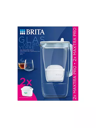 BRITA | Tischwasserfilter Glas MODEL ONE 2,5L Weiss | weiss