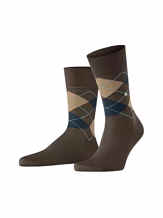 BURLINGTON |  Herren Socken MANCHESTER dark rock | braun