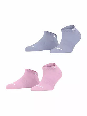 BURLINGTON | Damen Sneaker-Socken 2er Pkg. EVERYDAY 36-41 light blue | rosa