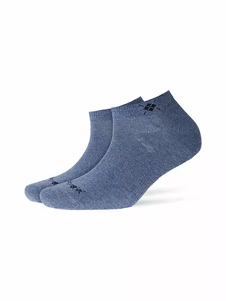 BURLINGTON | Damen Sneaker-Socken 2er Pkg. EVERYDAY 36-41 light jeans | schwarz