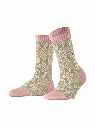 BURLINGTON | Damen Socken COTTAGE KNIT 36-41 blossom | beige