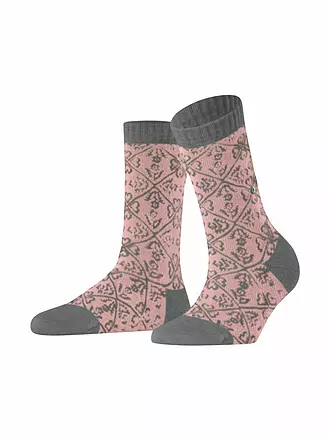 BURLINGTON | Damen Socken COTTAGE KNIT 36-41 blossom | grau