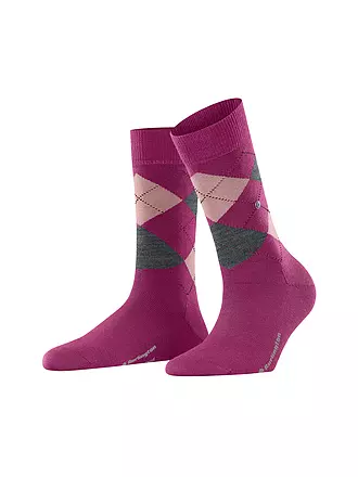 BURLINGTON | Damen Socken MARYLEBONE 36-41 asphalt mel | pink