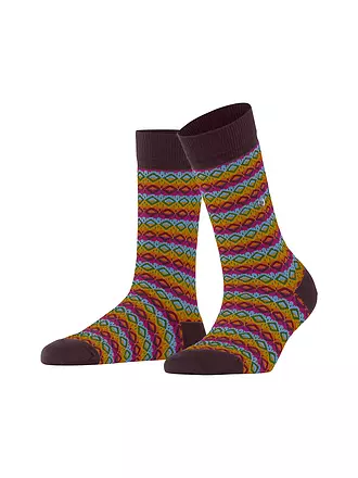 BURLINGTON | Damen Socken MODERN FAIR ISLE 36-41 barolo | schwarz