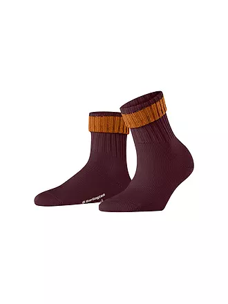 BURLINGTON | Damen Socken PLYMOUTH 36-41 anthra mel | dunkelrot