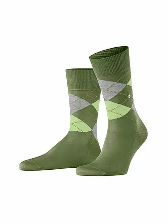 BURLINGTON | Herren Socken 40-46 MANCHESTER marine | olive