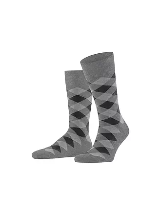 BURLINGTON | Herren Socken DANNY 40-46 black | hellgrau