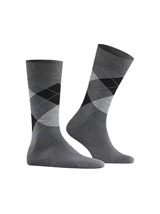 BURLINGTON | Herren Socken EDINBURGH 40-46 claret | grau