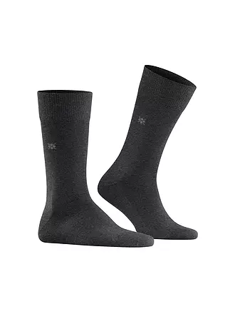 BURLINGTON | Herren Socken LEEDS 40-46 lagoon | grau