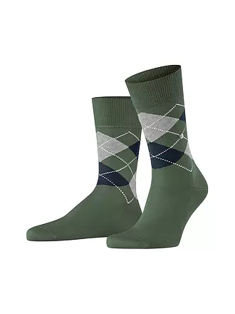 BURLINGTON | Herren Socken MANCHESTER burgund | olive