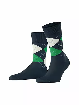 BURLINGTON | Herren Socken MANCHESTER leaf | blau