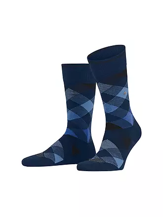 BURLINGTON | Herren Socken NEWCASTLE black | blau