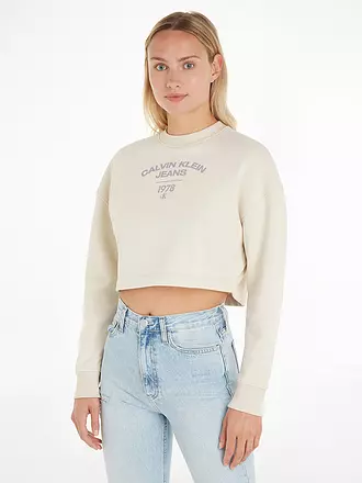 CALVIN KLEIN JEANS | Sweater Cropped Fit | beige
