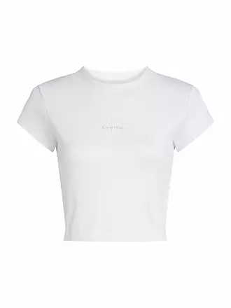 CALVIN KLEIN JEANS | T-Shirt Cropped Fit | weiss