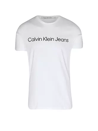 CALVIN KLEIN JEANS | T-Shirt Slim Fit CORE INSTITUTIONAL | weiss