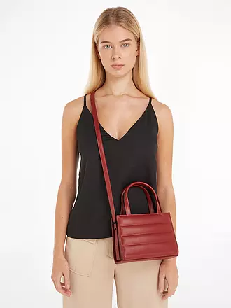 CALVIN KLEIN | Tasche - Mini Tote Bag QUILT | rot