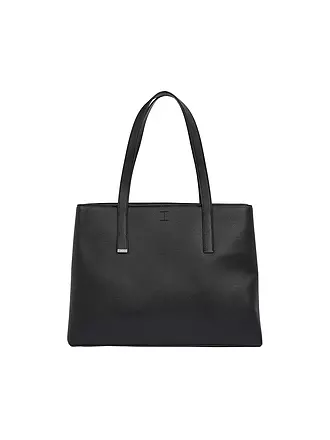 CALVIN KLEIN | Tasche - Shopper CK PLAQUE Medium | schwarz