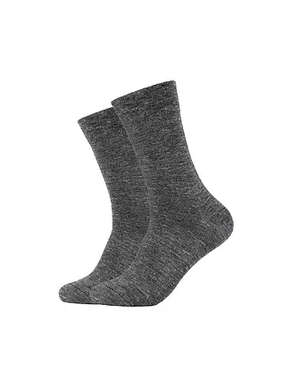 CAMANO | Socken 2-er Pgk. black | grau