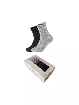 CAMANO | Socken 2er Pkg black mix | schwarz