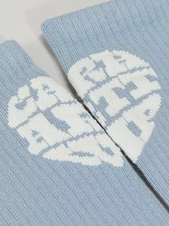 CARHARTT WIP | Socken HEARTBREAKER frosted blue/wax | weiss