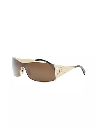 CELINE | Maxi Metal Triomphe goldene Mask Sonnenbrille | 