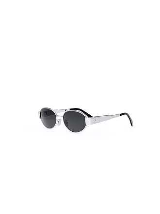 CELINE | Metal Triomphe silber ovale Sonnenbrille | 